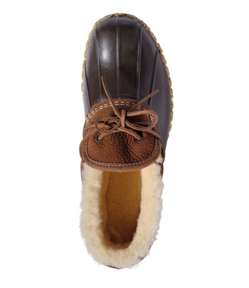 Men'S L.L.Bean Bean Boots, Shearling-Lined Rubber Mocs