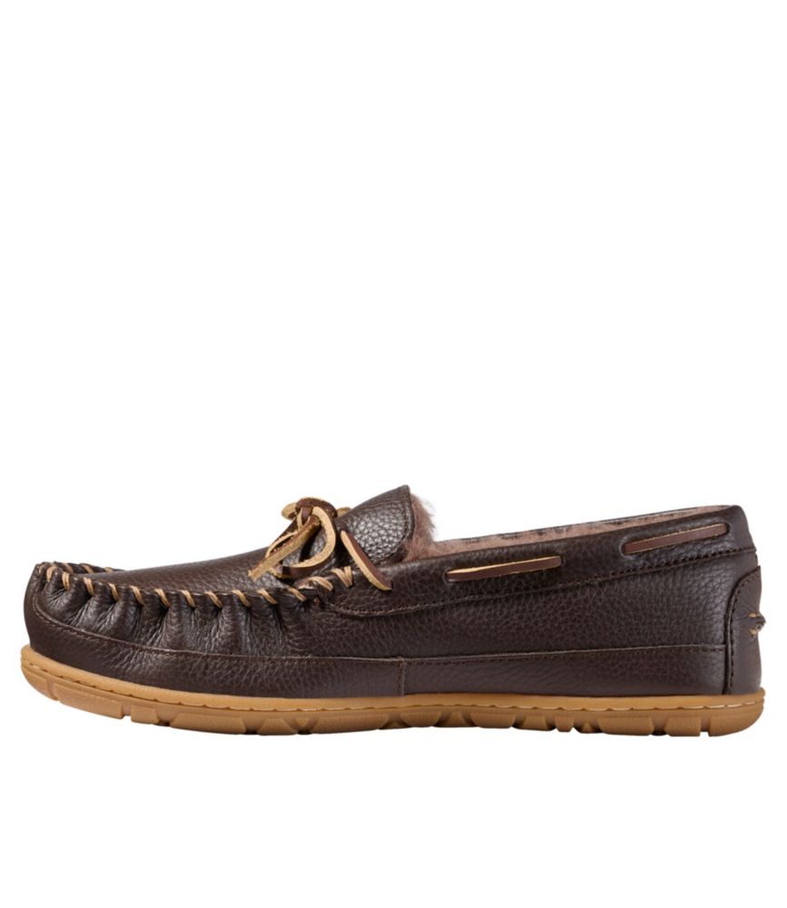 Men'S L.L.Bean Wicked Good Slippers, Leather Moccasins Ii