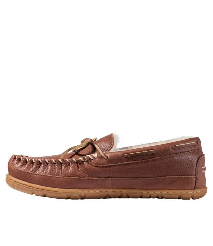 Men'S L.L.Bean Wicked Good Slippers, Leather Moccasins Ii