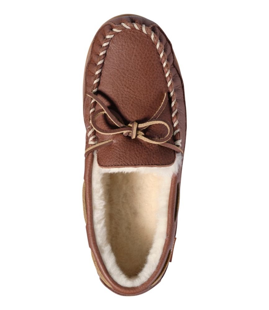 Men'S L.L.Bean Wicked Good Slippers, Leather Moccasins Ii