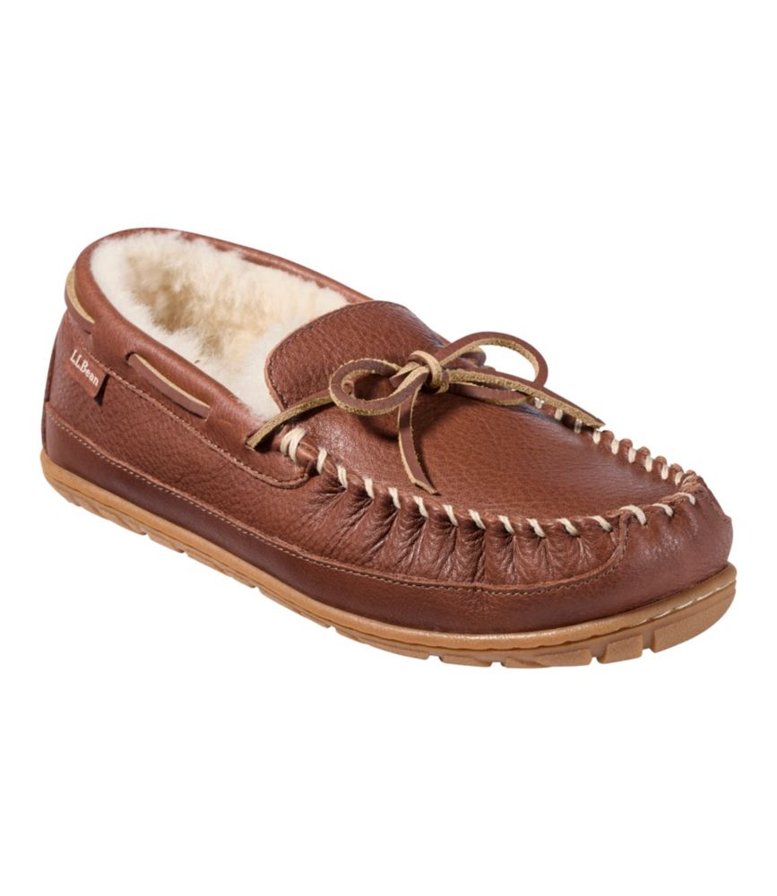Men'S L.L.Bean Wicked Good Slippers, Leather Moccasins Ii