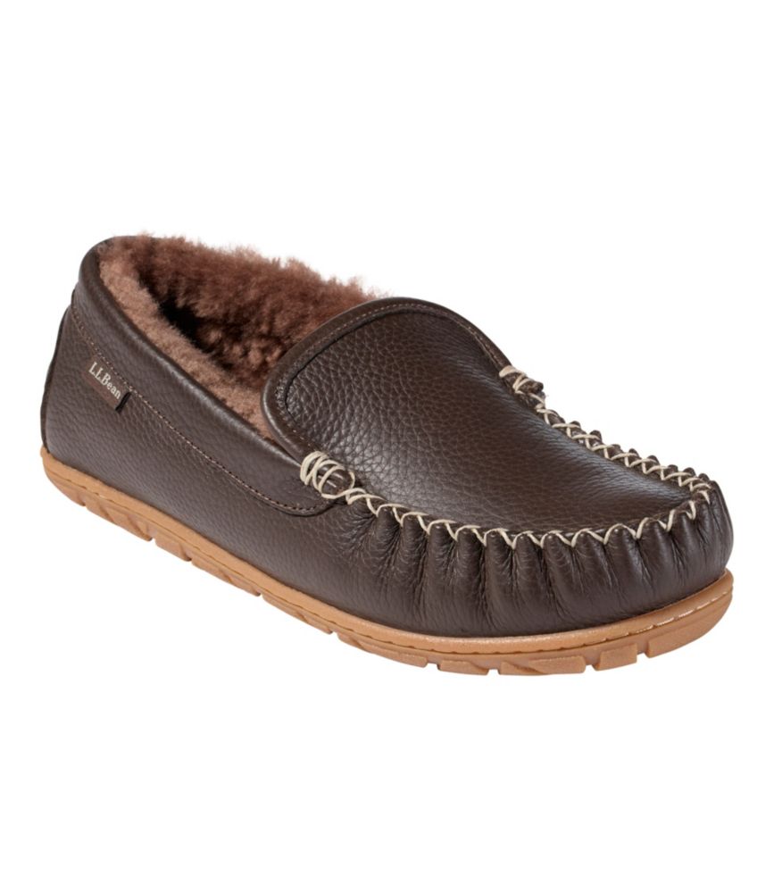 Men'S L.L.Bean Wicked Good Slippers, Leather Venetians