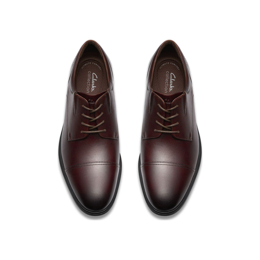 Clarks Steadwell Cap Men's Leather Dress Shoes