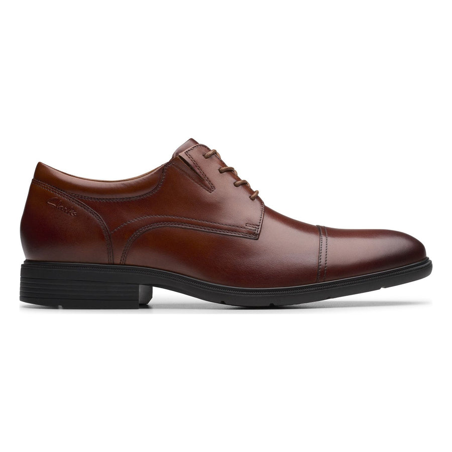 Clarks Steadwell Cap Men's Leather Dress Shoes