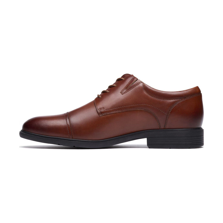 Clarks Steadwell Cap Men's Leather Dress Shoes