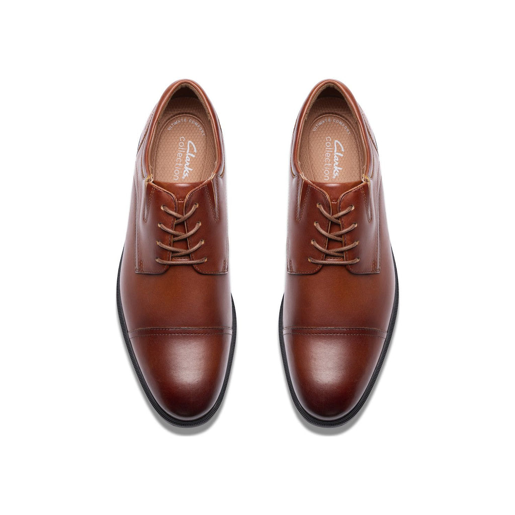 Clarks Steadwell Cap Men's Leather Dress Shoes