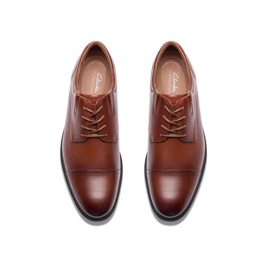 Clarks Steadwell Cap Men's Leather Dress Shoes