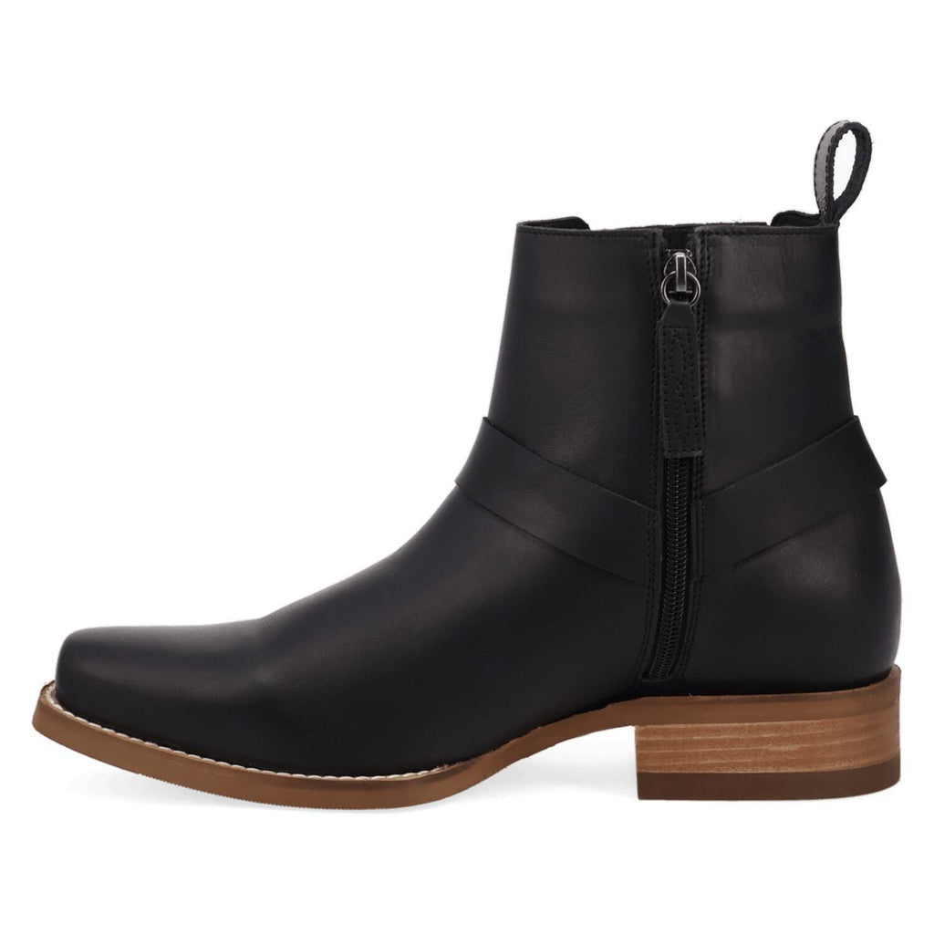 Dingo Rowdy Men's Leather Ankle Boots With Bit Detail