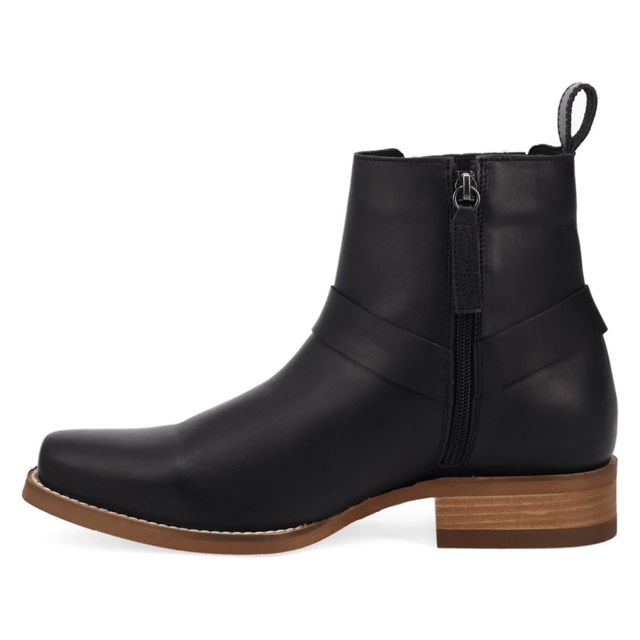 Dingo Rowdy Men's Leather Ankle Boots With Bit Detail