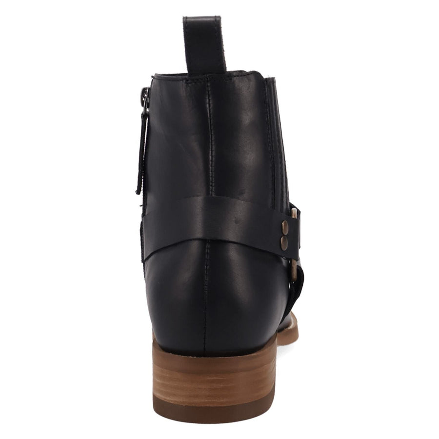 Dingo Rowdy Men's Leather Ankle Boots With Bit Detail