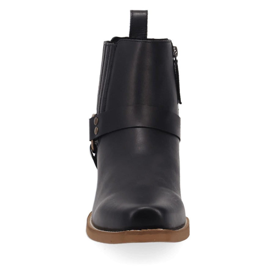 Dingo Rowdy Men's Leather Ankle Boots With Bit Detail