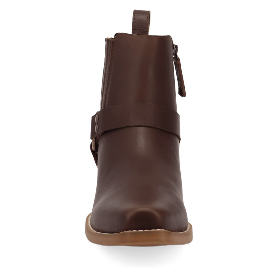Dingo Rowdy Men's Leather Ankle Boots With Bit Detail