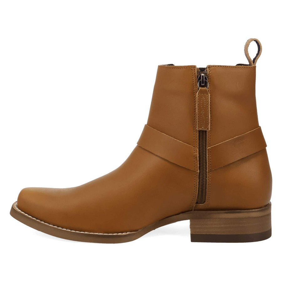 Dingo Rowdy Men's Leather Ankle Boots With Bit Detail