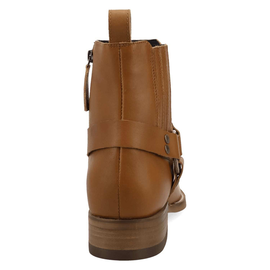 Dingo Rowdy Men's Leather Ankle Boots With Bit Detail