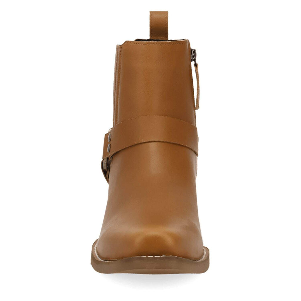 Dingo Rowdy Men's Leather Ankle Boots With Bit Detail