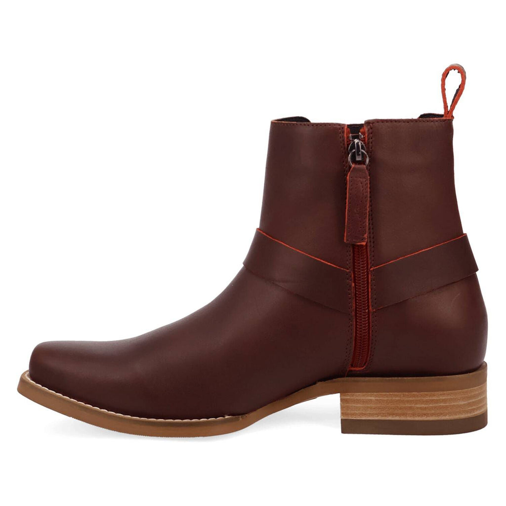 Dingo Rowdy Men's Leather Ankle Boots With Bit Detail