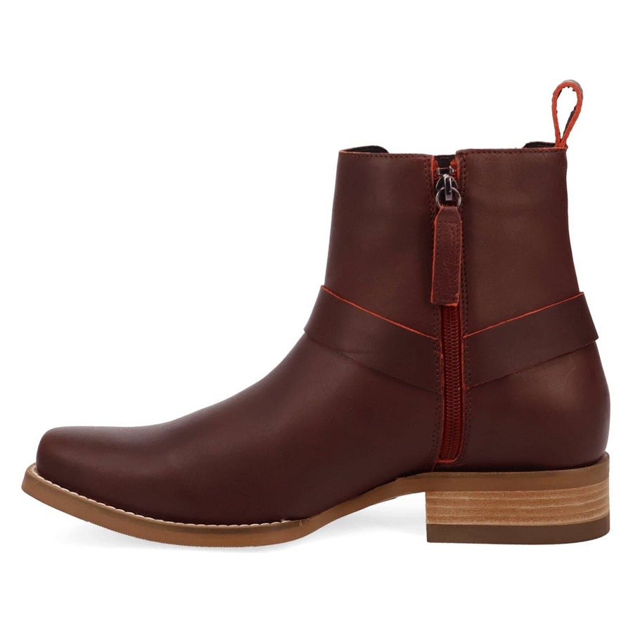 Dingo Rowdy Men's Leather Ankle Boots With Bit Detail