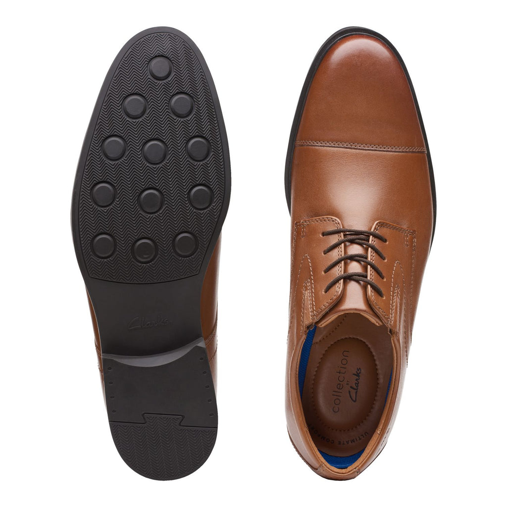 Clarks Whiddon Cap Men's Leather Dress Shoes
