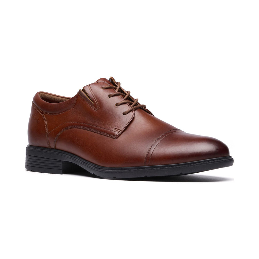 Clarks Steadwell Cap Men's Leather Dress Shoes