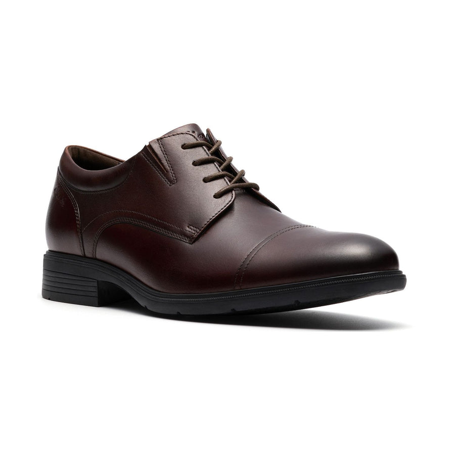 Clarks Steadwell Cap Men's Leather Dress Shoes