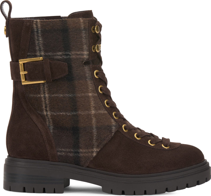 Vince Camuto Becinda Leather Combat Boot - Women's