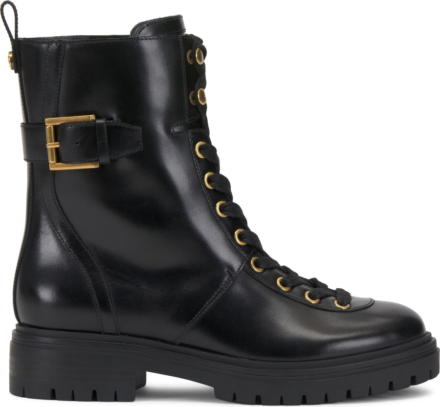 Vince Camuto Becinda Leather Combat Boot - Women's