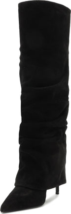 Schutz Mikki Up Cloak Pointed Toe Knee High Boot - Women's
