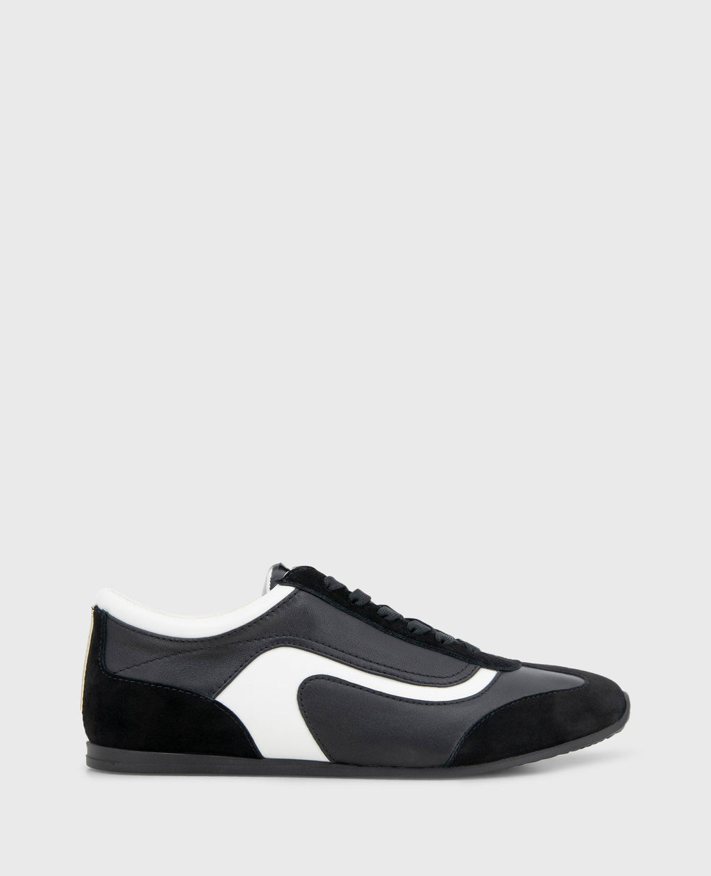 Kenneth Cole Alma Leather Sneakers Black Leather