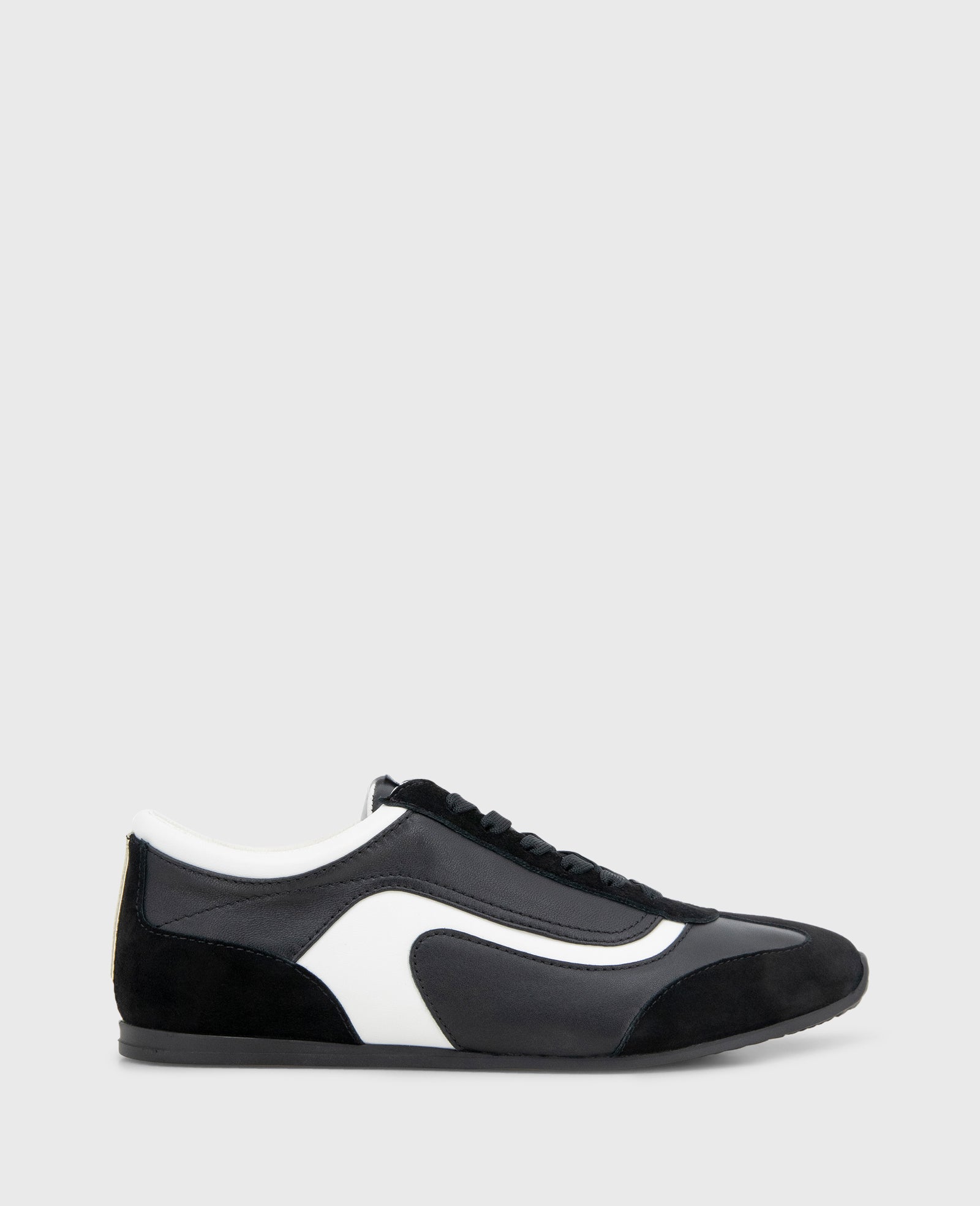 Kenneth Cole Alma Leather Sneakers Black Leather