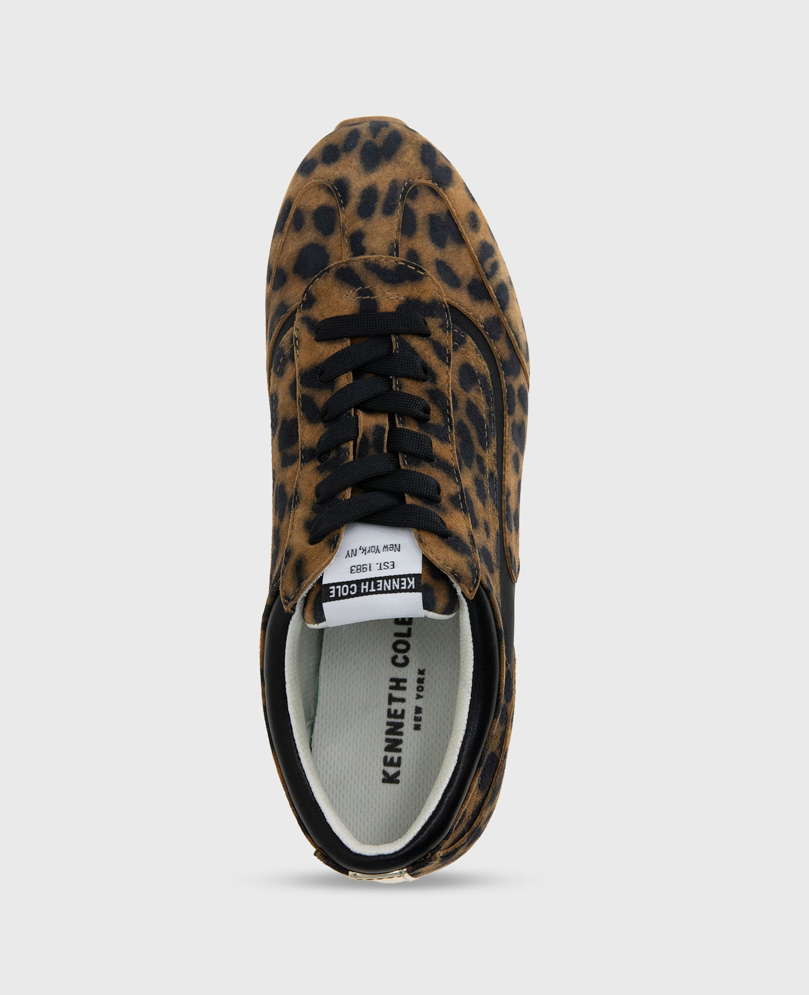 Kenneth Cole Alma Leopard Suede Sneakers Leopard Suede
