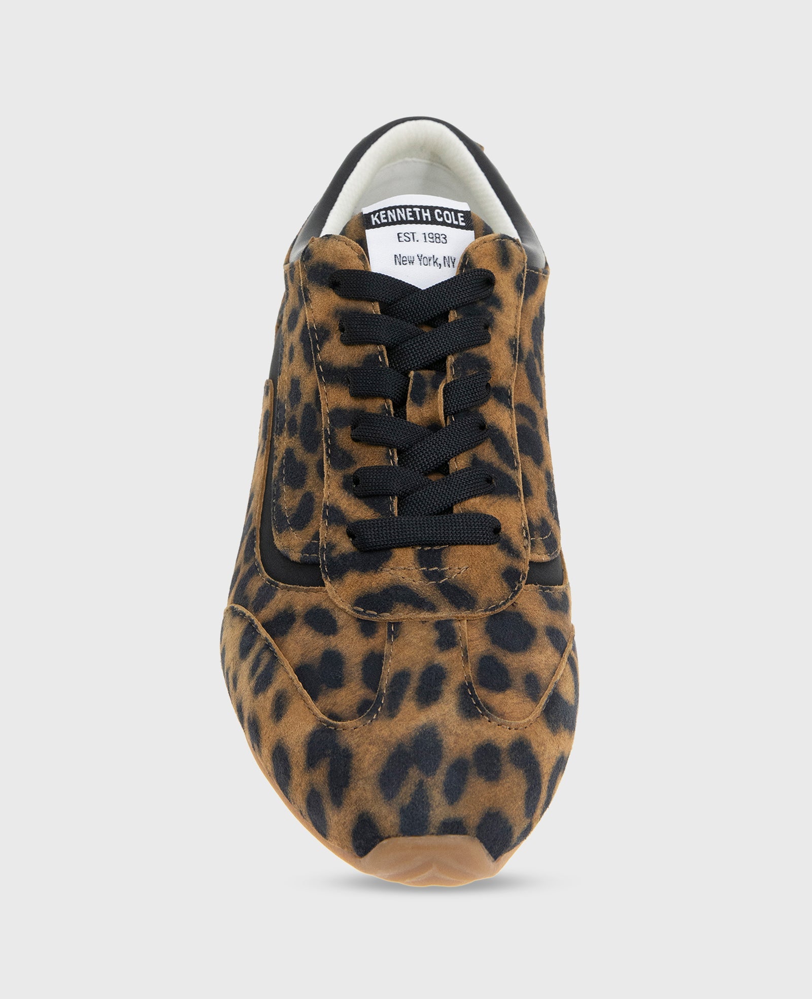 Kenneth Cole Alma Leopard Suede Sneakers Leopard Suede