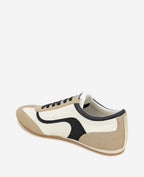 Kenneth Cole Alma Leather Sneakers Cream/Black Leather