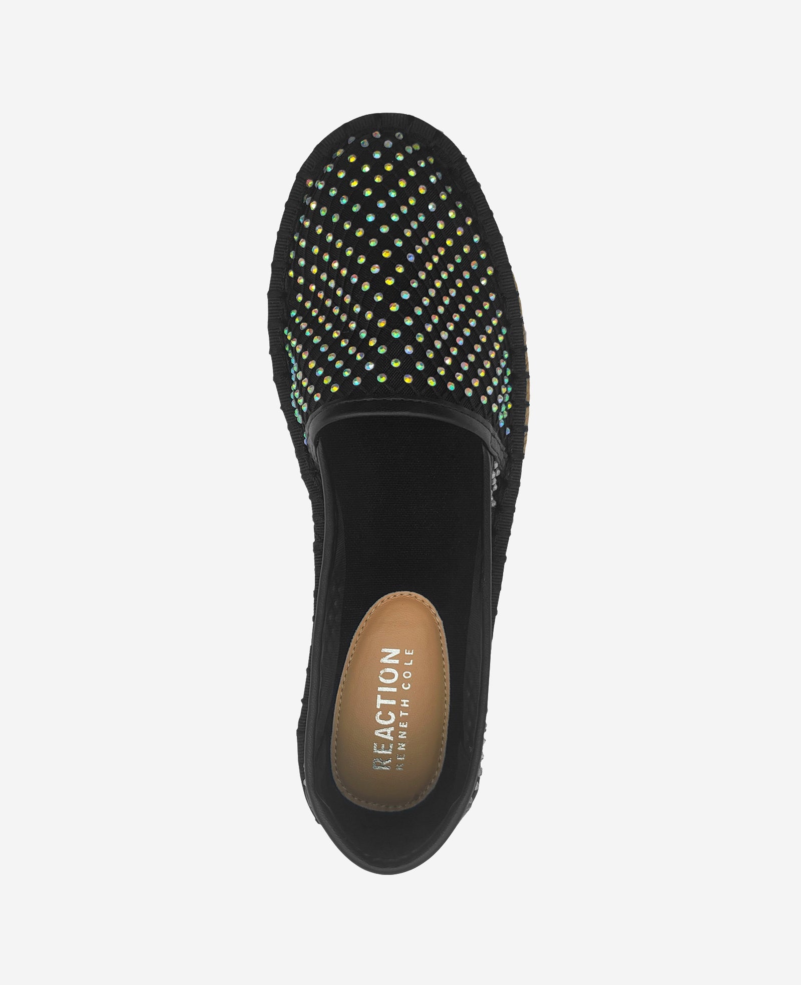 Kenneth Cole Reaction - Bonne Crystal Mesh Espadrilles Black Crystal Mesh