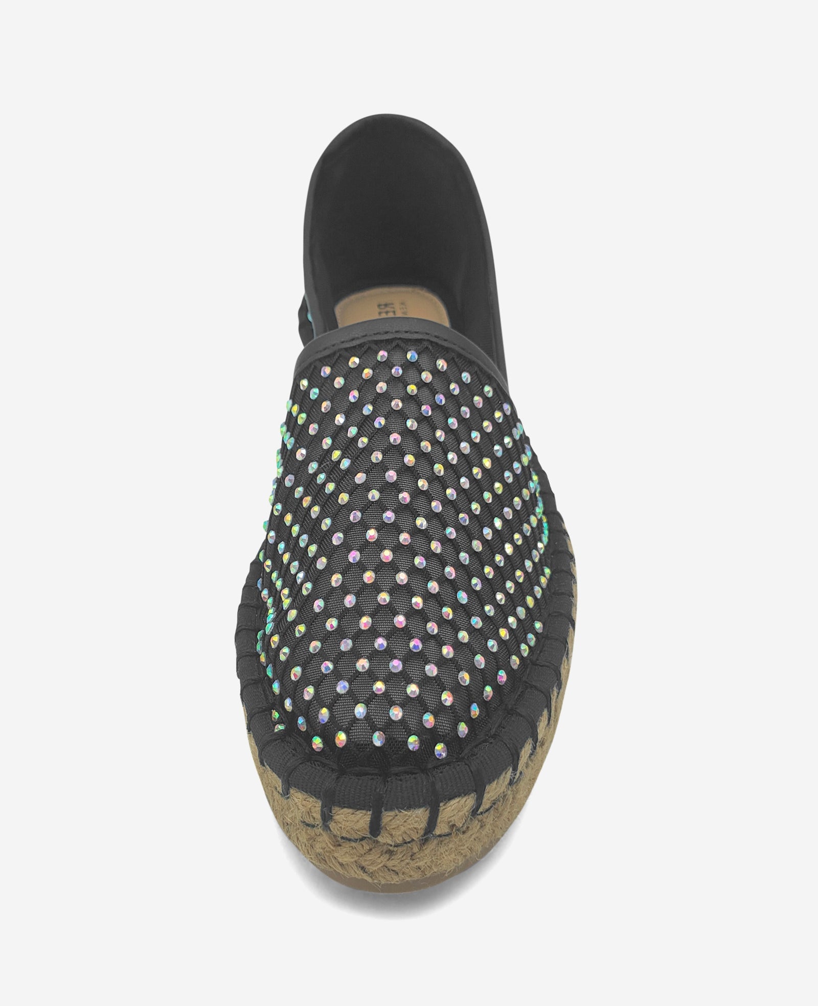 Kenneth Cole Reaction - Bonne Crystal Mesh Espadrilles Black Crystal Mesh