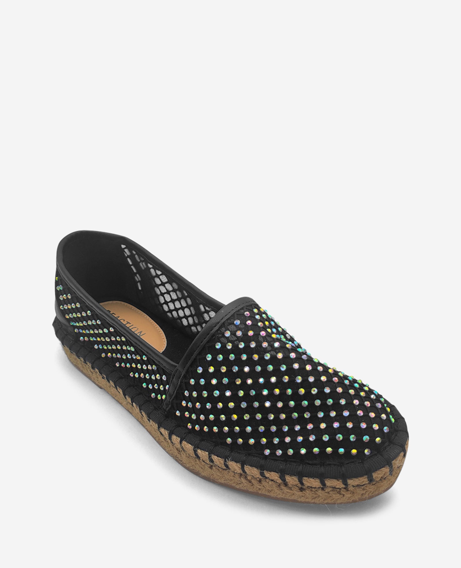 Kenneth Cole Reaction - Bonne Crystal Mesh Espadrilles Black Crystal Mesh