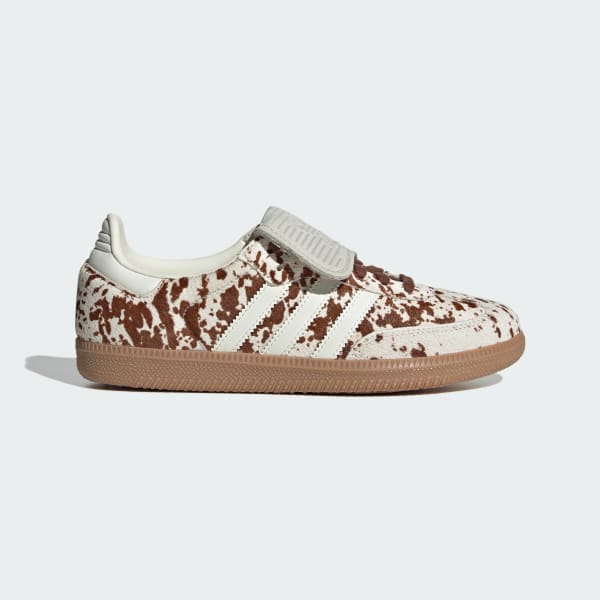Women's Adidas Cow Print Samba Long Tongue Shoes