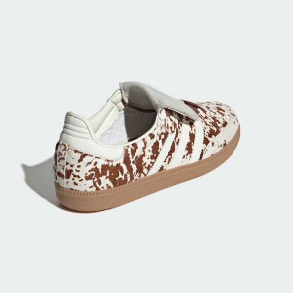 Women's Adidas Cow Print Samba Long Tongue Shoes