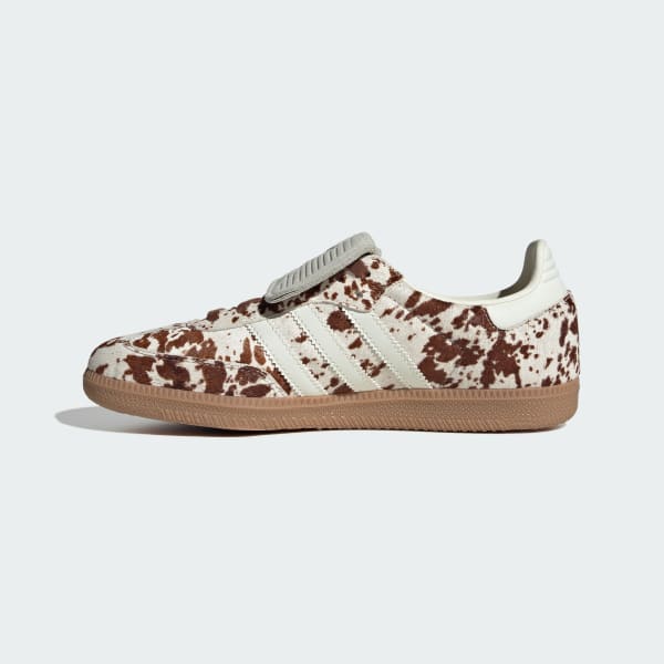 Women's Adidas Cow Print Samba Long Tongue Shoes