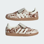 Women's Adidas Cow Print Samba Long Tongue Shoes