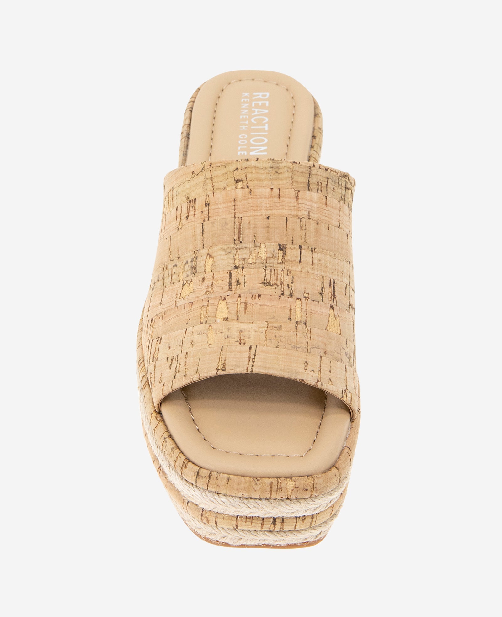 Kenneth Cole Reaction - Elissa Platform Cork Raffia Sandals Natural Cork