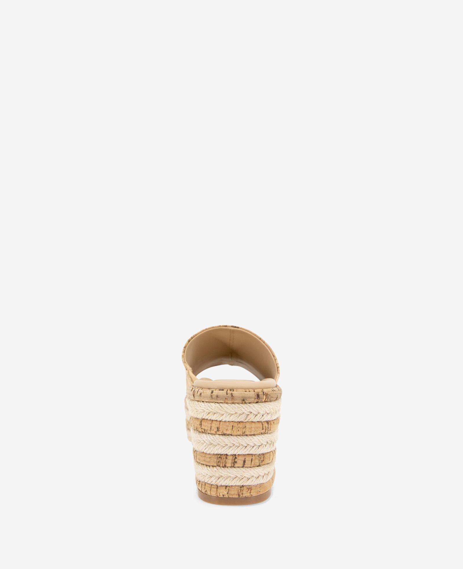 Kenneth Cole Reaction - Elissa Platform Cork Raffia Sandals Natural Cork