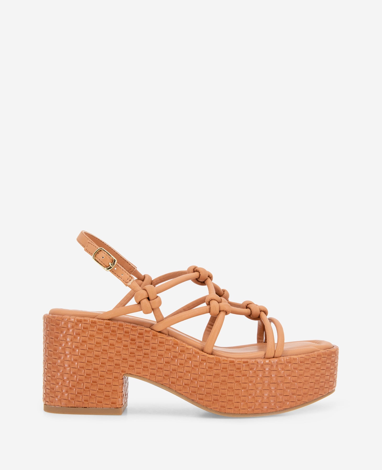 Kenneth Cole Reaction - Essa Woven Platform Sandals Rust