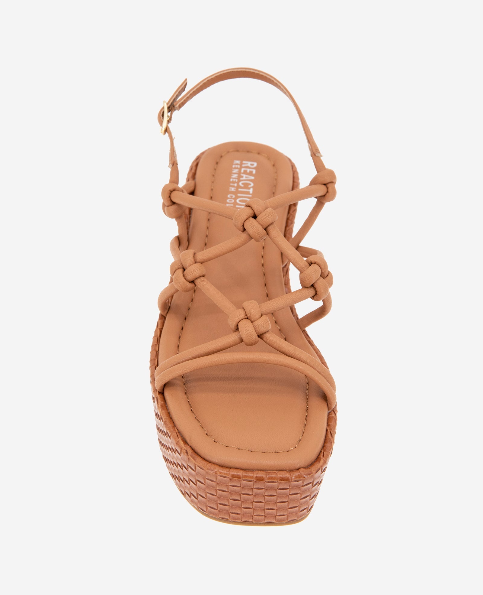 Kenneth Cole Reaction - Essa Woven Platform Sandals Rust