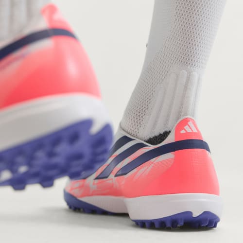 Men's Adidas F50 Hyperfast League Laceless Turf Soccer Cleats