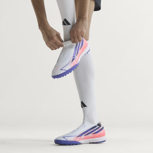 Men's Adidas F50 Hyperfast League Laceless Turf Soccer Cleats