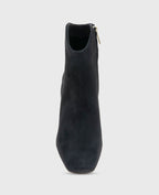 Kenneth Cole Grizelda Suede Heel Boots Black Suede