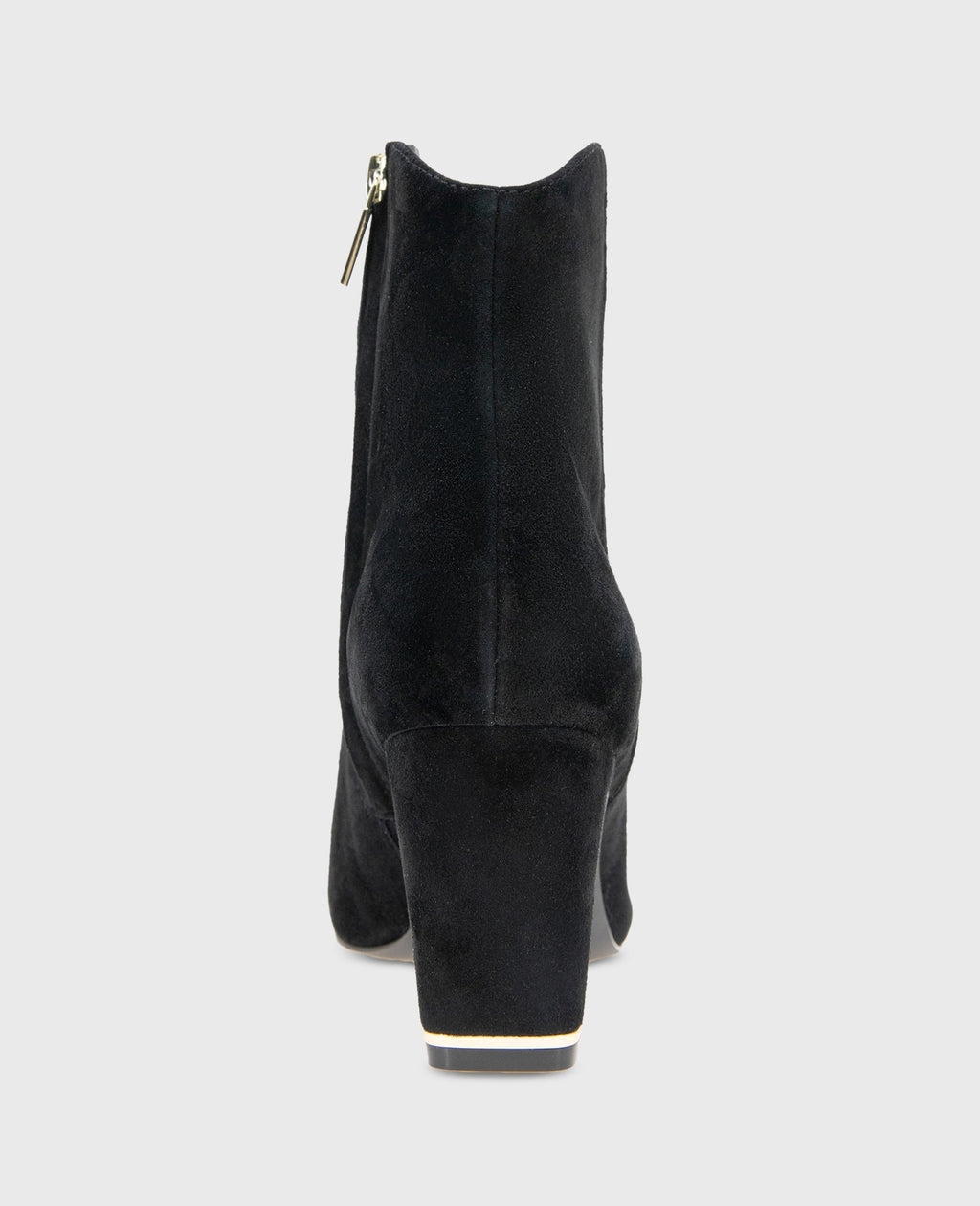 Kenneth Cole Grizelda Suede Heel Boots Black Suede