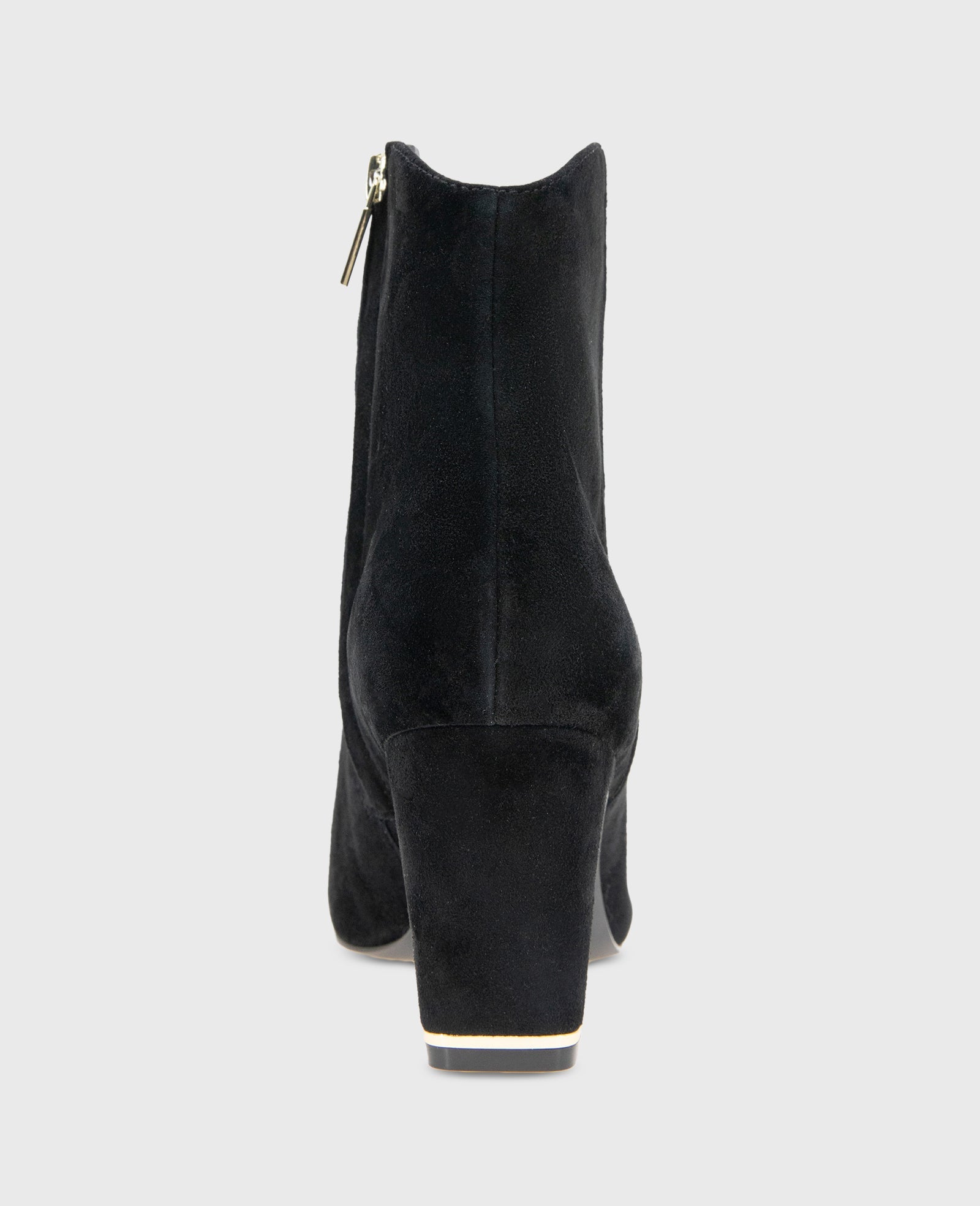 Kenneth Cole Grizelda Suede Heel Boots Black Suede