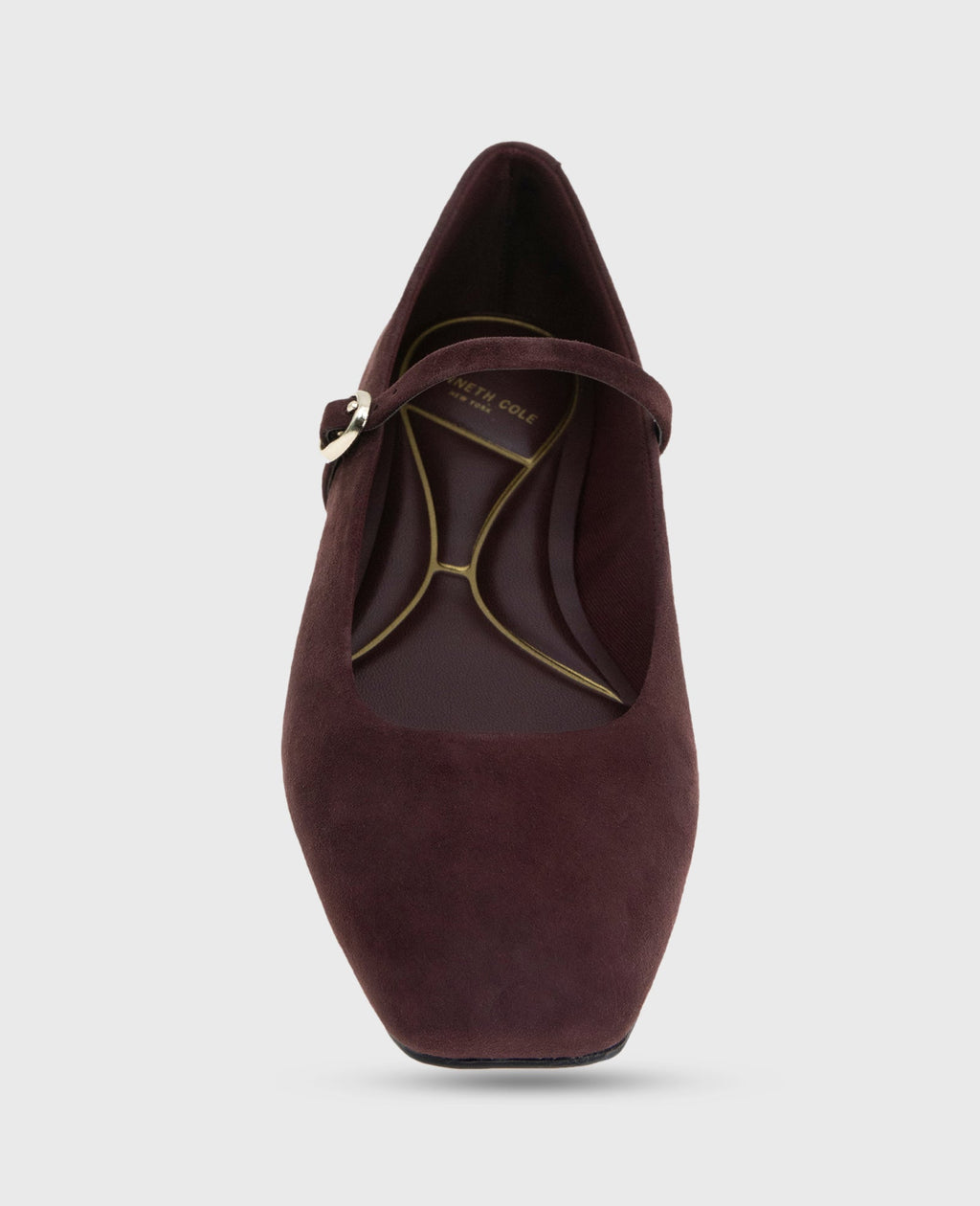 Kenneth Cole Jasper Suede Ballet Flats Burgundy Suede