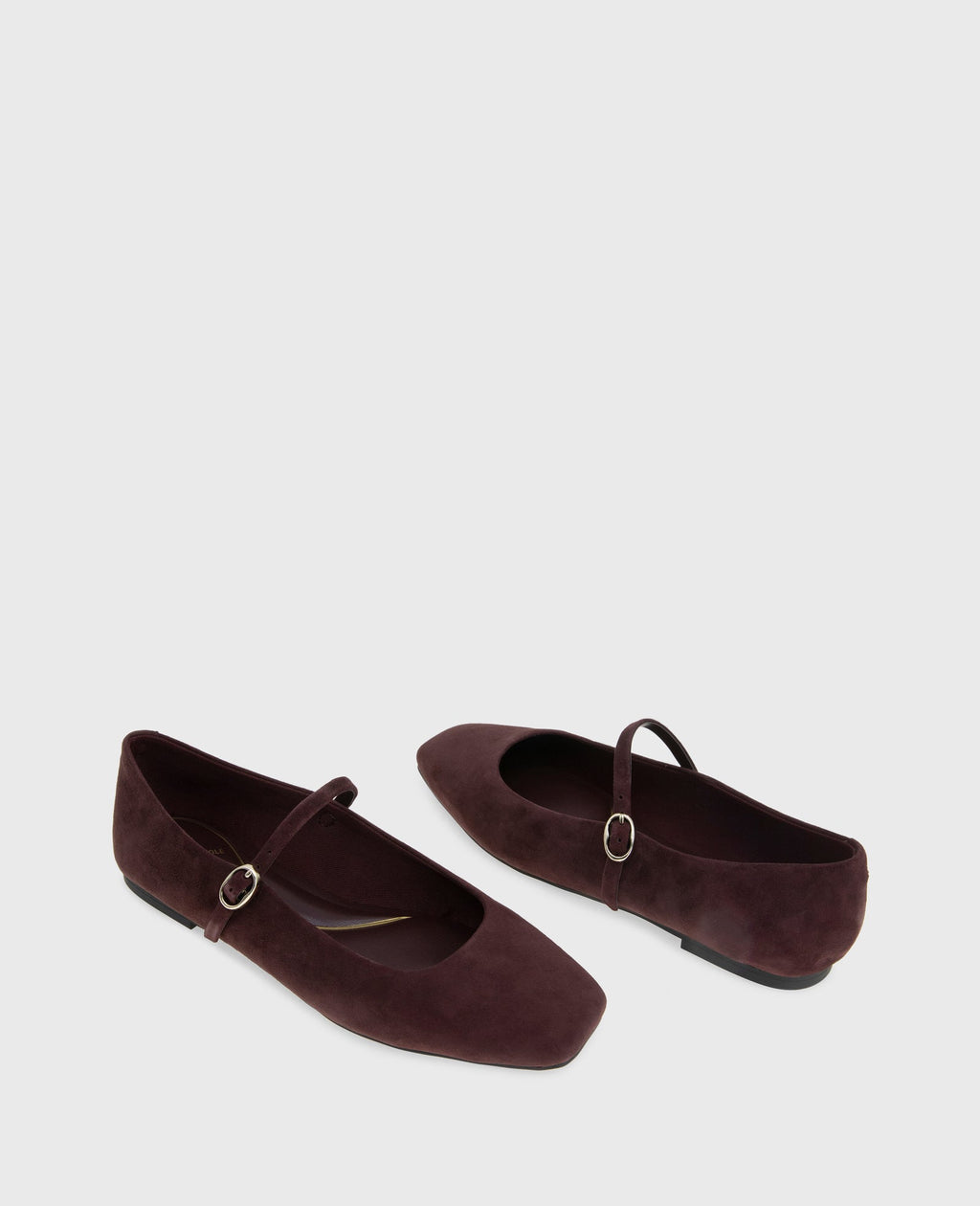Kenneth Cole Jasper Suede Ballet Flats Burgundy Suede